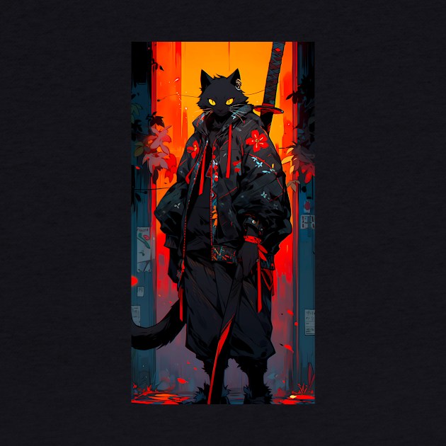 Cat warrior by NemfisArt